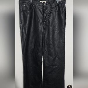 Standard Cloth Mens Black Faux Leather Pants NWT 30 X 28 Or 34 X 28